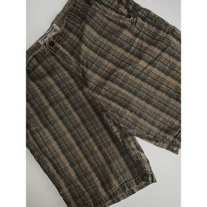 TOMMY BAHAMA SHORTS STRIPED COTTON FLAT FRONT SHADES OF BROWN 40